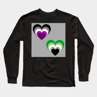 Aro/Ace hearts Long Sleeve T-Shirt